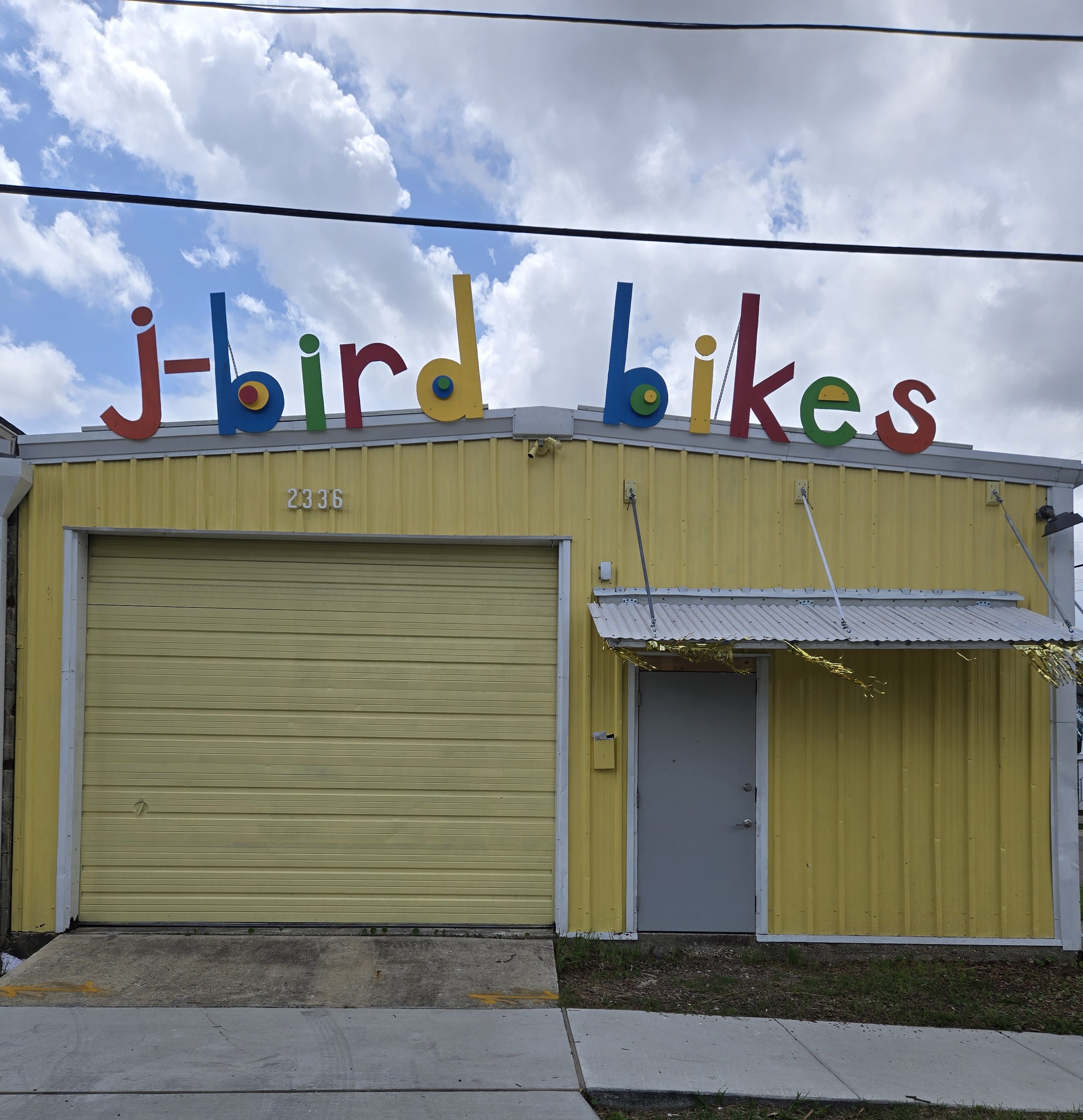 JBird Bikes storefront on St. Louis St.
